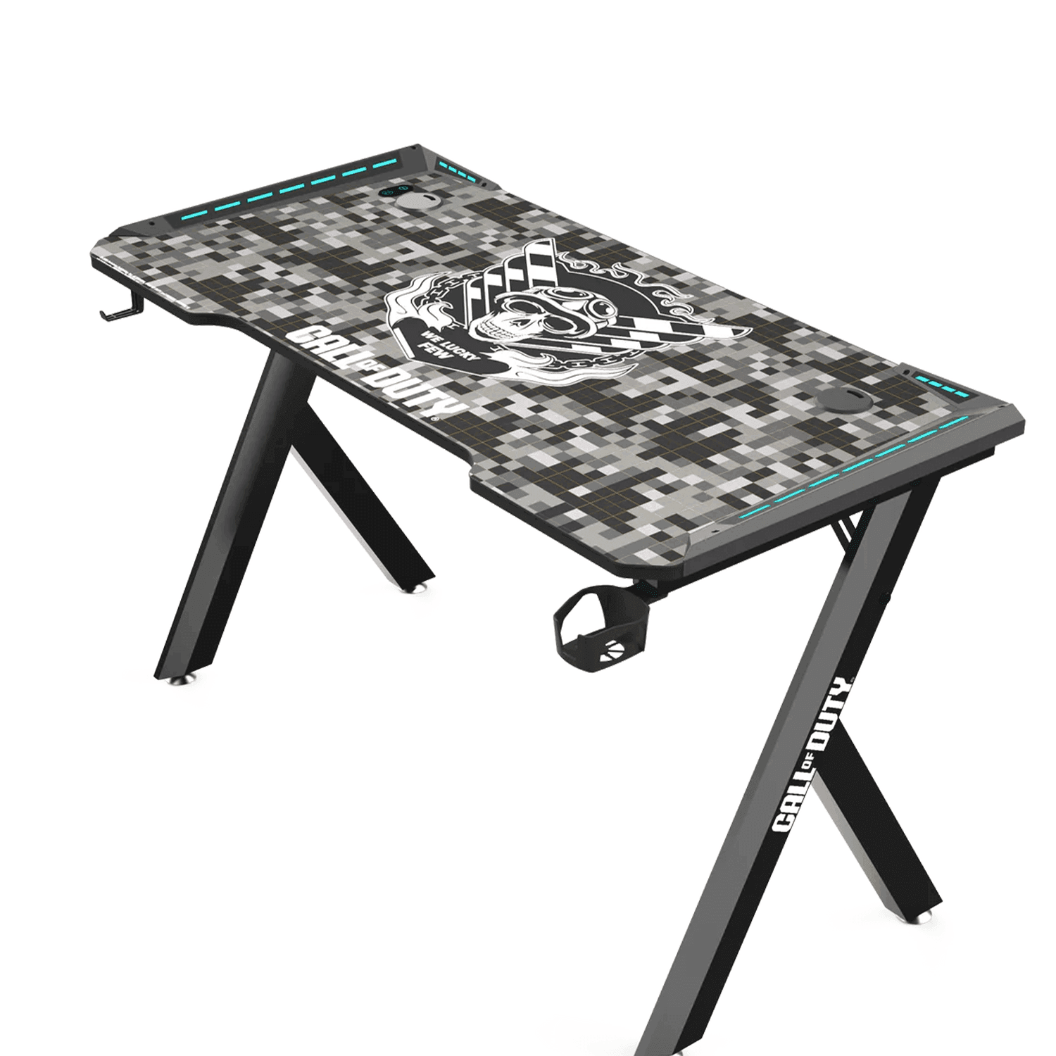 Computer Desk Pad Cod Call Of Duty (COD) Hawksbill Series RGB Flowing Light Gaming Desk With ...