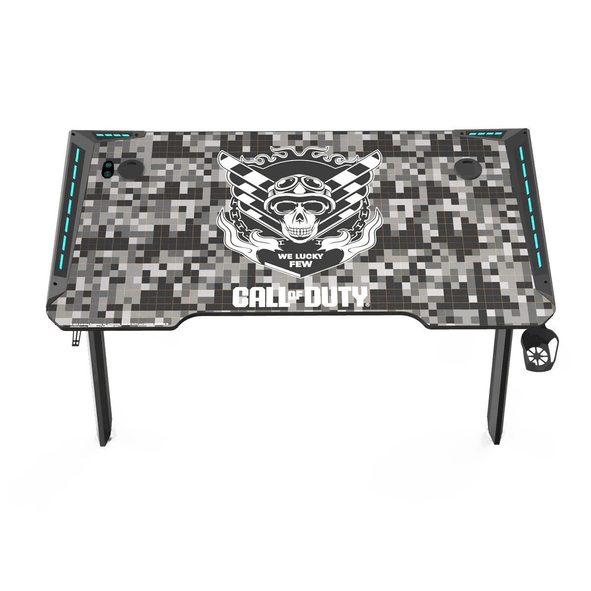 Computer Desk Pad Cod Call Of Duty (COD) Hawksbill Series RGB Flowing Light Gaming Desk With ...