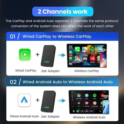 CarlinKit 5.0 WIRED TO WIRLESS CarPlay / Android Auto Wireless Adapter 4 in 1 Box - قطعة تحويل الكاربلاي الى لاسلكي - PC BUILDER QATAR - Best PC Gaming Store in Qatar 