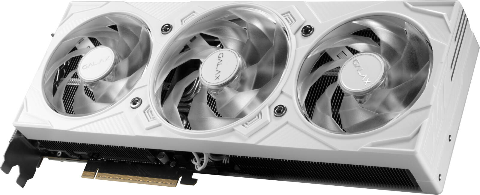 GALAX GeForce RTX 5070 Ti EX Gamer 1-Click OC Graphics Card, 16GB GDDR7 256-bit Memory, 2497MHz Boost Clock, 28 Gbps Memory Speed, 8960 CUDA Cores, PCI-Express 5.0, White - كرت شاشه أبيض