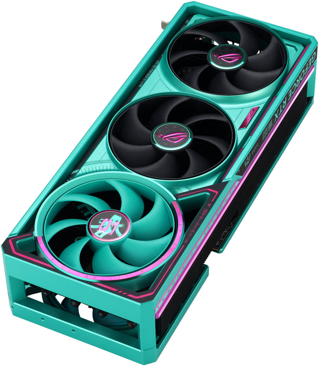 ASUS ROG Astral GeForce RTX 5080 OC Hatsune Miku Edition Graphics Card, 16GB GDDR7 - كرت شاشة نسخه ميكو