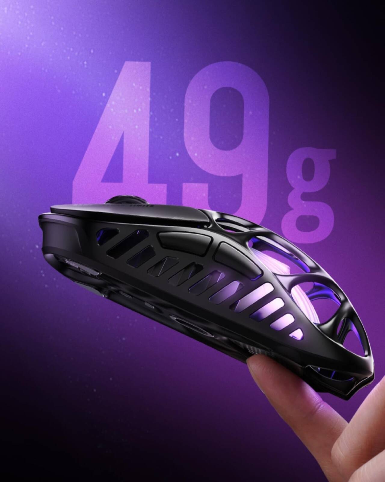 GRAVASTAR MERCURY X Wireless Gaming Mouse – Galaxy Black - ماوس قيمينغ احترافي