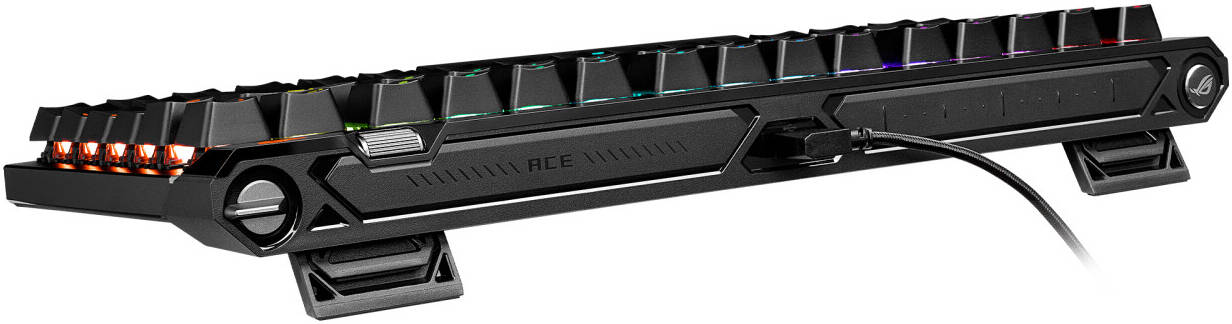 ROG Falchion Ace 75 HE Gaming Keyboard, Magnetic Switch, Hot-Swappable, English-Arabic Layout Black - كيبورد اسوس مغناطيسي
