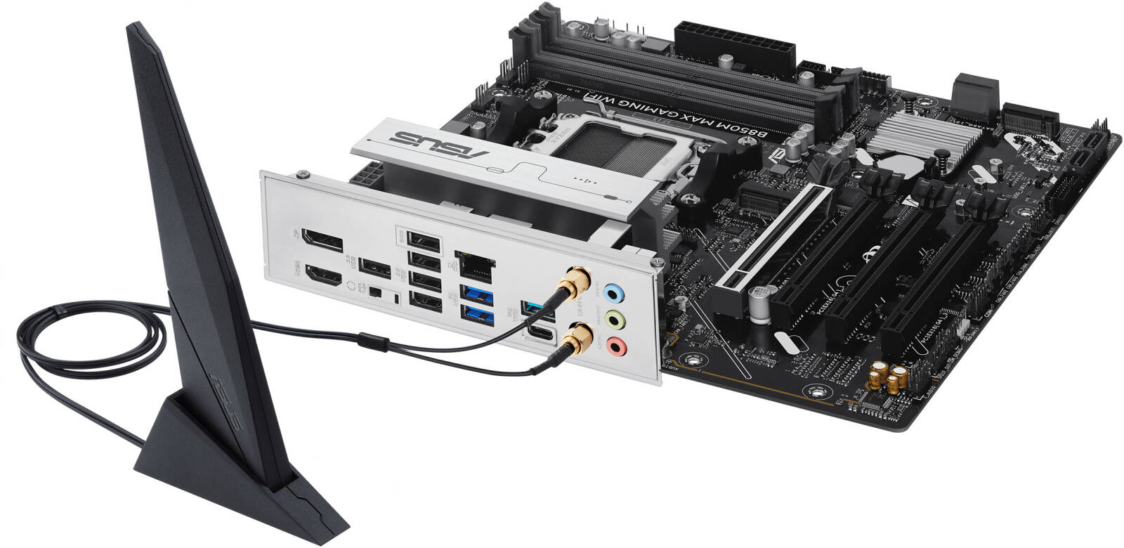 ASUS B850M MAX Gaming WiFi AM5 Micro-ATX Gaming Motherboard AMD DDR5 - لوحه ام