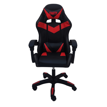 CHATTY Gaming Chair with RGB Light “548-2-3” - Red - كرسي - PC BUILDER QATAR - Best PC Gaming Store in Qatar 