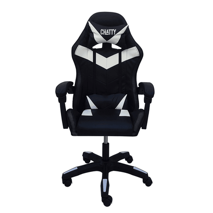 CHATTY Gaming Chair with RGB Light “548-2-3” - White - كرسي - PC BUILDER QATAR - Best PC Gaming Store in Qatar 