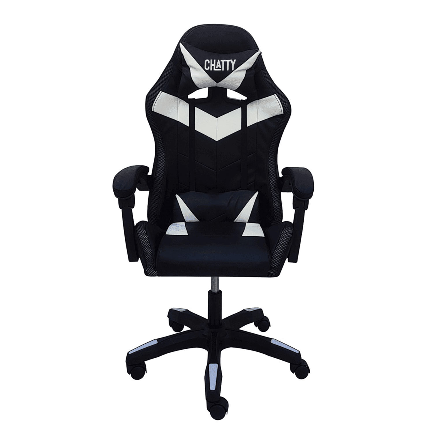 CHATTY Gaming Chair with RGB Light - White RGB - كرسي أبيض CHATTY Gaming Chair with RGB Light - White RGB - كرسي أبيض