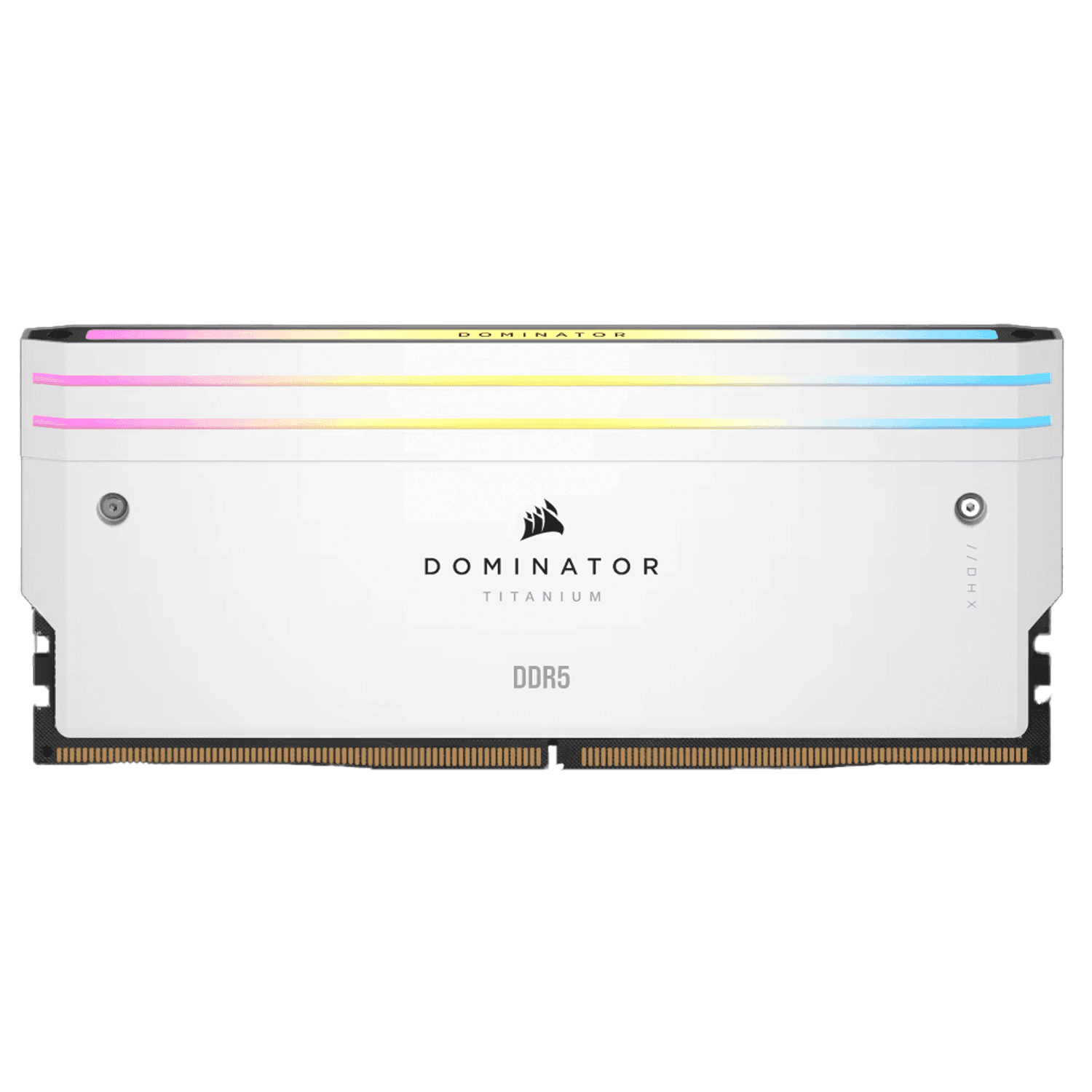 Corsair Dominator Titanium RGB 32GB (2X16GB) DDR5 6600MHz CL32 Memory Kit - White - الذاكرة العشوائية - PC BUILDER QATAR - Best PC Gaming Store in Qatar 