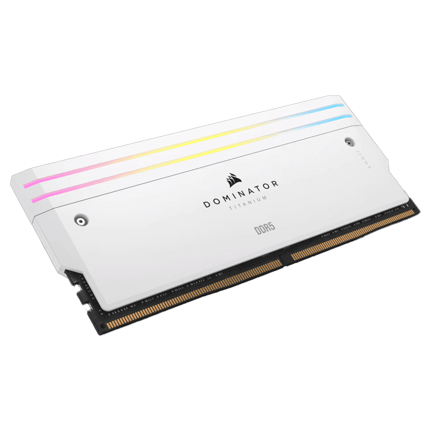 Corsair Dominator Titanium RGB 32GB (2X16GB) DDR5 6600MHz CL32 Memory Kit - White - الذاكرة العشوائية - PC BUILDER QATAR - Best PC Gaming Store in Qatar 