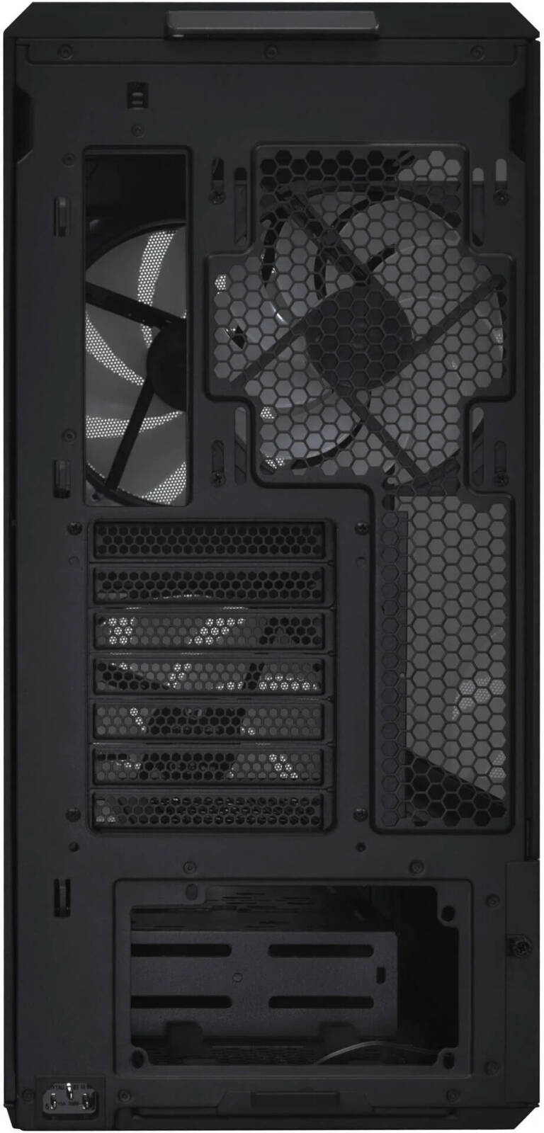 Lian Li LANCOOL 217 INF Infinity Mirror Computer Case, Mid-Tower ATX PC Case with Pre-Installed Fans, Black - كيس اسود