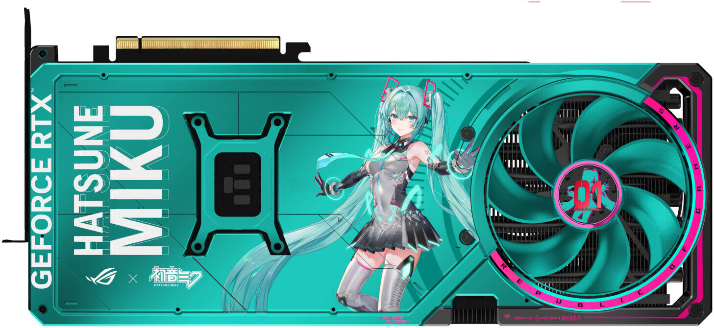 ASUS ROG Astral GeForce RTX 5080 OC Hatsune Miku Edition Graphics Card, 16GB GDDR7 - كرت شاشة نسخه ميكو