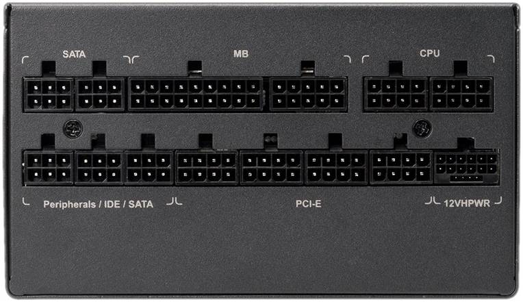 Gamdias Helios P2 1300G Power Supply, 1300W 80 Plus Gold Efficiency/Cybernetics Gold, Fully Modular, Native 12VHPWR Cable, PCIe Gen 5.0 Ready, Dual-ball Bearing Fan, Black - مزود طاقه