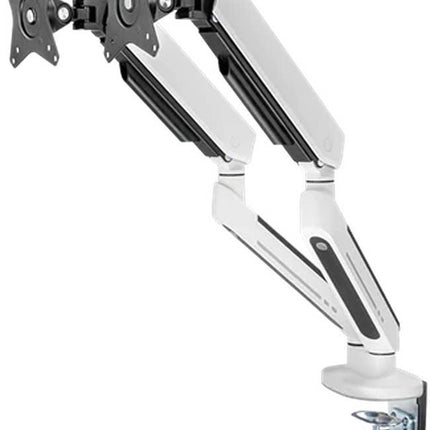 Twisted Minds Dual Premium Monitor Arm With RGB Lighting - White TM-54-C012-W - حامل شاشه