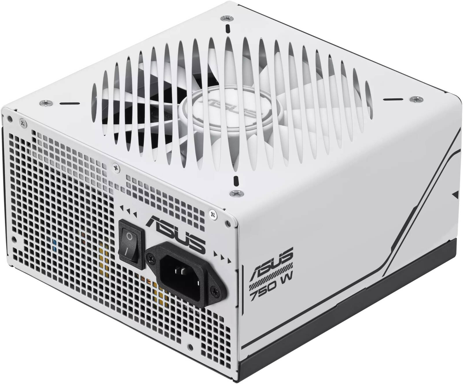 ASUS Prime AP-750G Fully Modular ATX Power Supply, 750W Power, 80 Plus Gold Efficiency, Active PFC, ATX 3.0 Compatible, Dual-Ball Fan Bearings, Black / White - مزود طاقه