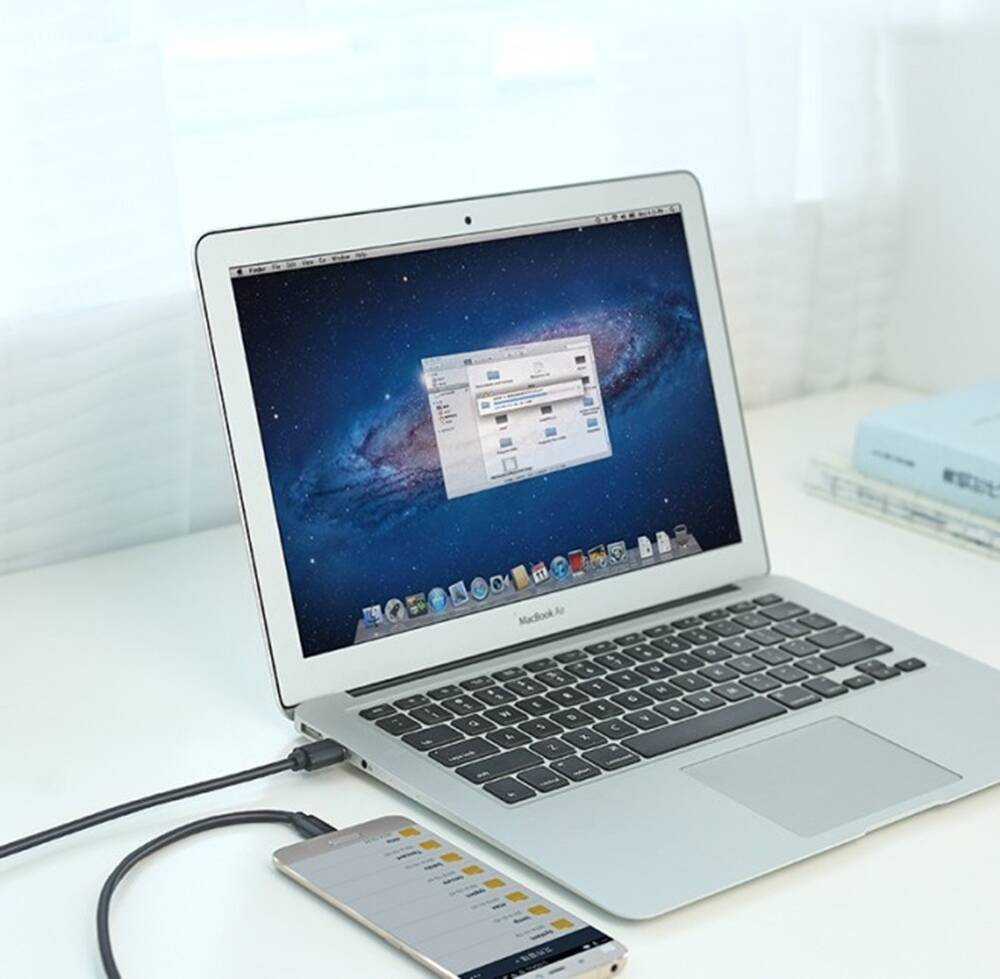 UGREEN USB 3.0 Type A Male To USB Type-C Male Cable, 1M, 5Gbps Transfer Speed, Up To 3 Amps Of Power Output, Black  - كيبل