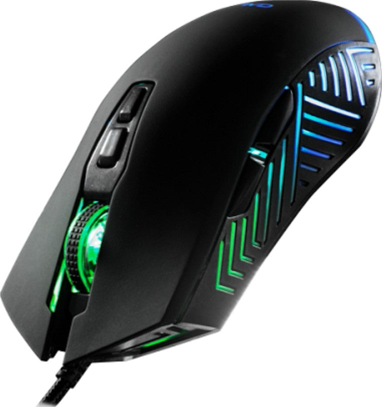 Galax Slider-03 USB Wired Gaming Mouse RGB, 7 Programmable Buttons, 7200 DPI, Light Weight - Black - موس ألعاب