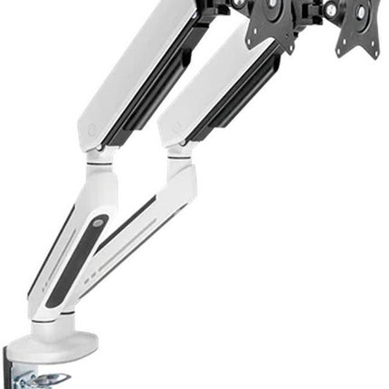 Twisted Minds Dual Premium Monitor Arm With RGB Lighting - White TM-54-C012-W - حامل شاشه