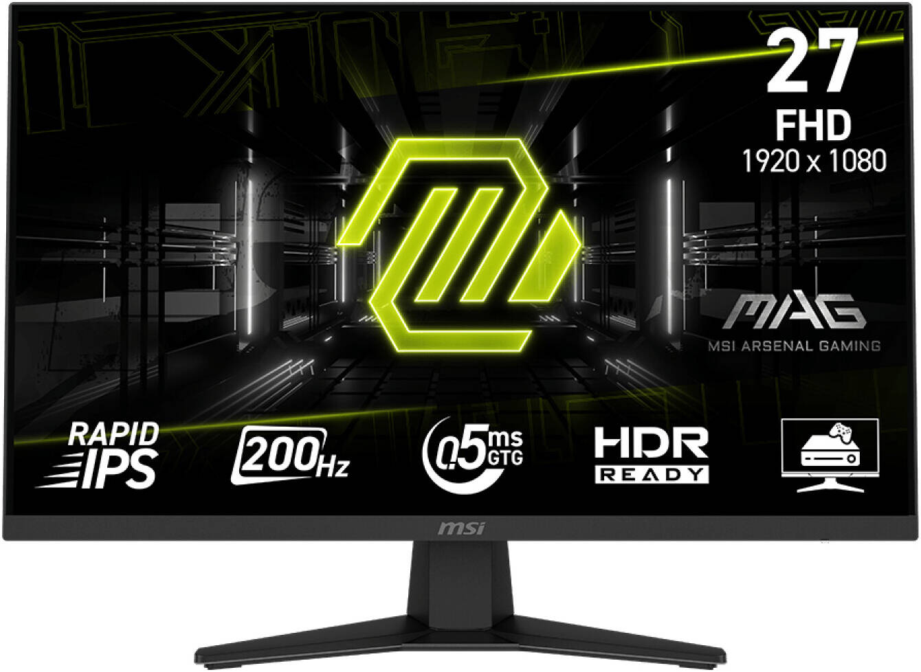 MSI MAG 274F FHD IPS 200Hz 0.5 Ms Flat Gaming Monitor - شاشة ألعاب