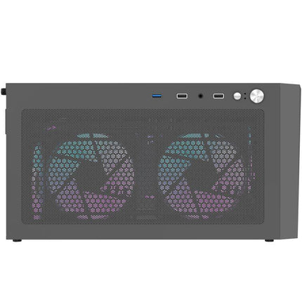 DarkFlash AL390 M-ATX PC Case Black - صندوق