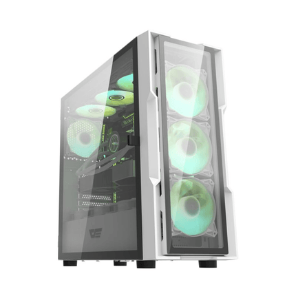DarkFlash DK431 E-ATX Full Mesh Mid Tower Gaming Case White - صندوق