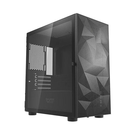 DarkFlash DLM21 Mesh M-ATX Mid Tower Tempered Glass PC Case Black - صندوق
