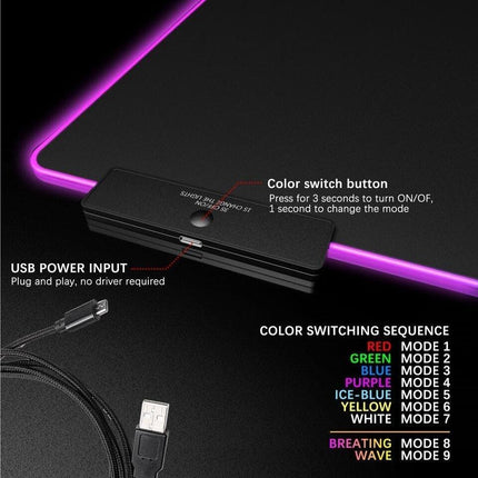 DarkFlash FLEX 800 RGB Gaming Mouse Pad - حصيرة الموس - PC BUILDER QATAR - Best PC Gaming Store in Qatar 