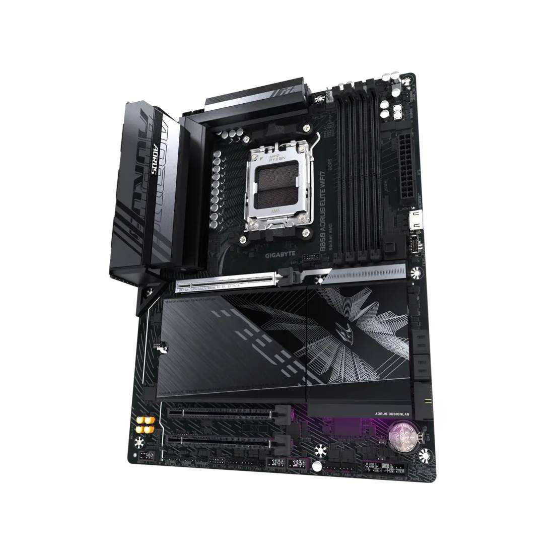 GIGABYTE B850 AORUS ELITE WIFI7 AM5 ATX Motherboard, AMD B850, DDR5, PCIe 5.0, WiFi 7