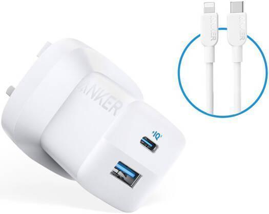 Anker 323 charger with USB-C to Lightning Cable | 33W | 3ft | Made for iPhone , iPad , iPod - شاحن سريع مع كيبل Anker 323 charger with USB-C to Lightning Cable | 33W | 3ft | Made for iPhone , iPad , iPod - شاحن سريع مع كيبل