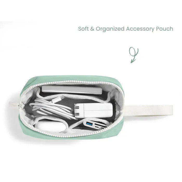 Tomtoc Defender-A23 Jelly Laptop Sleeve Kit For 13-inch Macbook Air - Green - حقيبه لابتوب