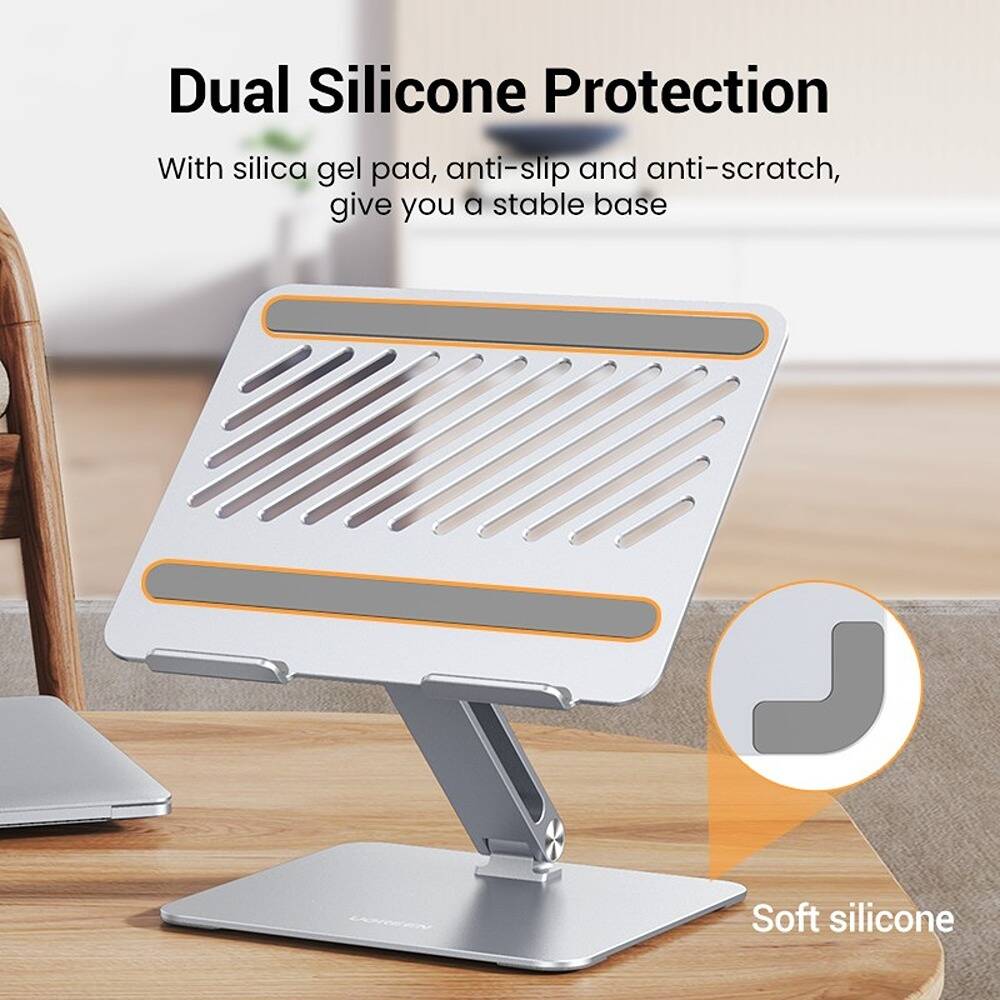 UGREEN Adjustable Laptop Stand  (Silver)-حامل لابتوب