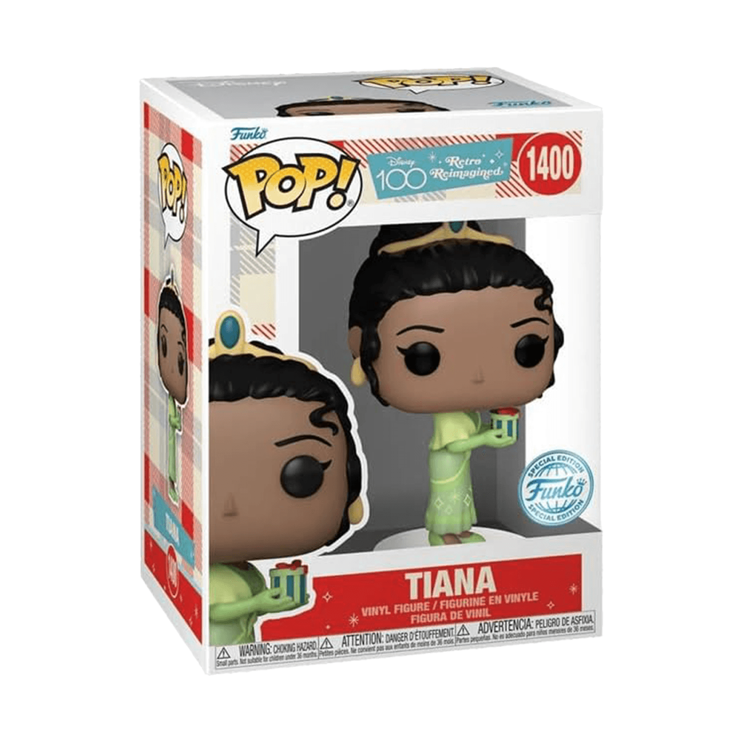 Pop! Disney: D100 - RR Tiana Exclusive - #1400 - مجسمات ديزني Pop! Disney: D100 - RR Tiana Exclusive - #1400 - مجسمات ديزني