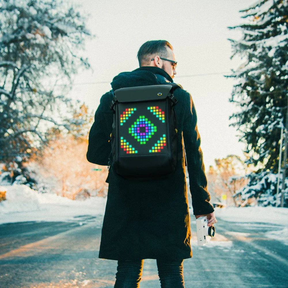 Divoom Pixoo Backpack-M Innovative Smart LED Backpack - حقيبة ظهر ذكية مع شاشه