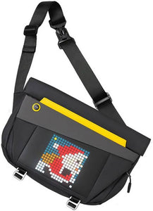 Divoom Pixel Sling Bag-V With LED Customizable Animation Screen And App Control - Black-حقيبة ذكية