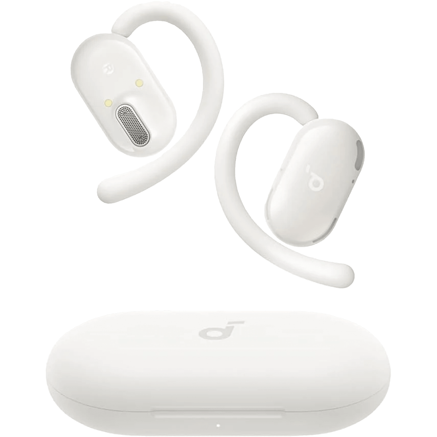 Anker Soundcore V20i Open-Ear Headphones, Adjustable Ear Hooks, Deep Bass, IP55, 36H, Bluetooth 5.4 - White - سماعات أذن لاسلكية مريحة Anker Soundcore V20i Open-Ear Headphones, Adjustable Ear Hooks, Deep Bass, IP55, 36H, Bluetooth 5.4 - White - سماعات أذن لاسلكية مريحة