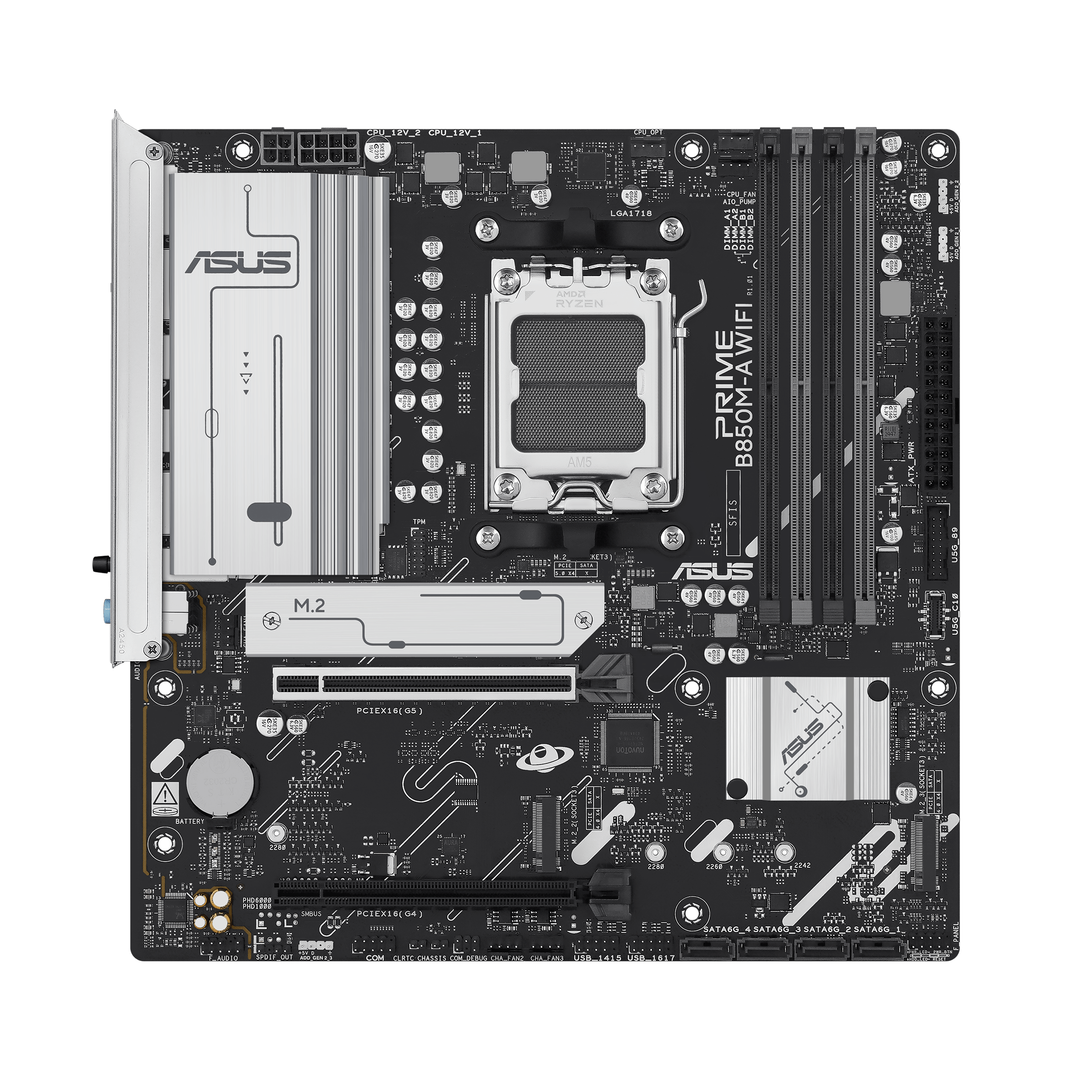 ASUS Prime B850M-A WiFi Motherboard DDR5, AMD, AM5, mATX Motherboard - اللوحة الأم