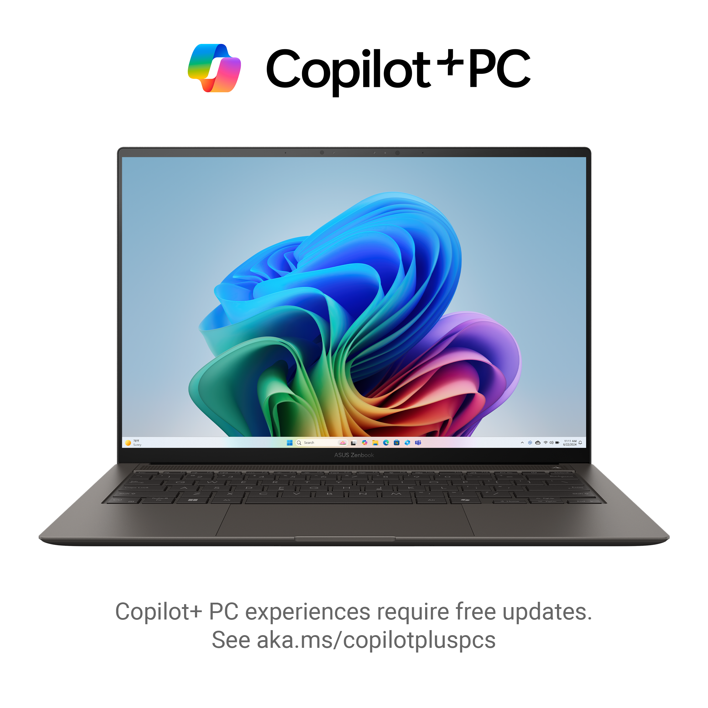 Asus Zenbook S 14 Laptop UX5406SA-OLEDU731WG, 14-inch, 120Hz, 3K OLED, Ultra 7, 32GB RAM, 1TB SSD, Grey - لابتوب