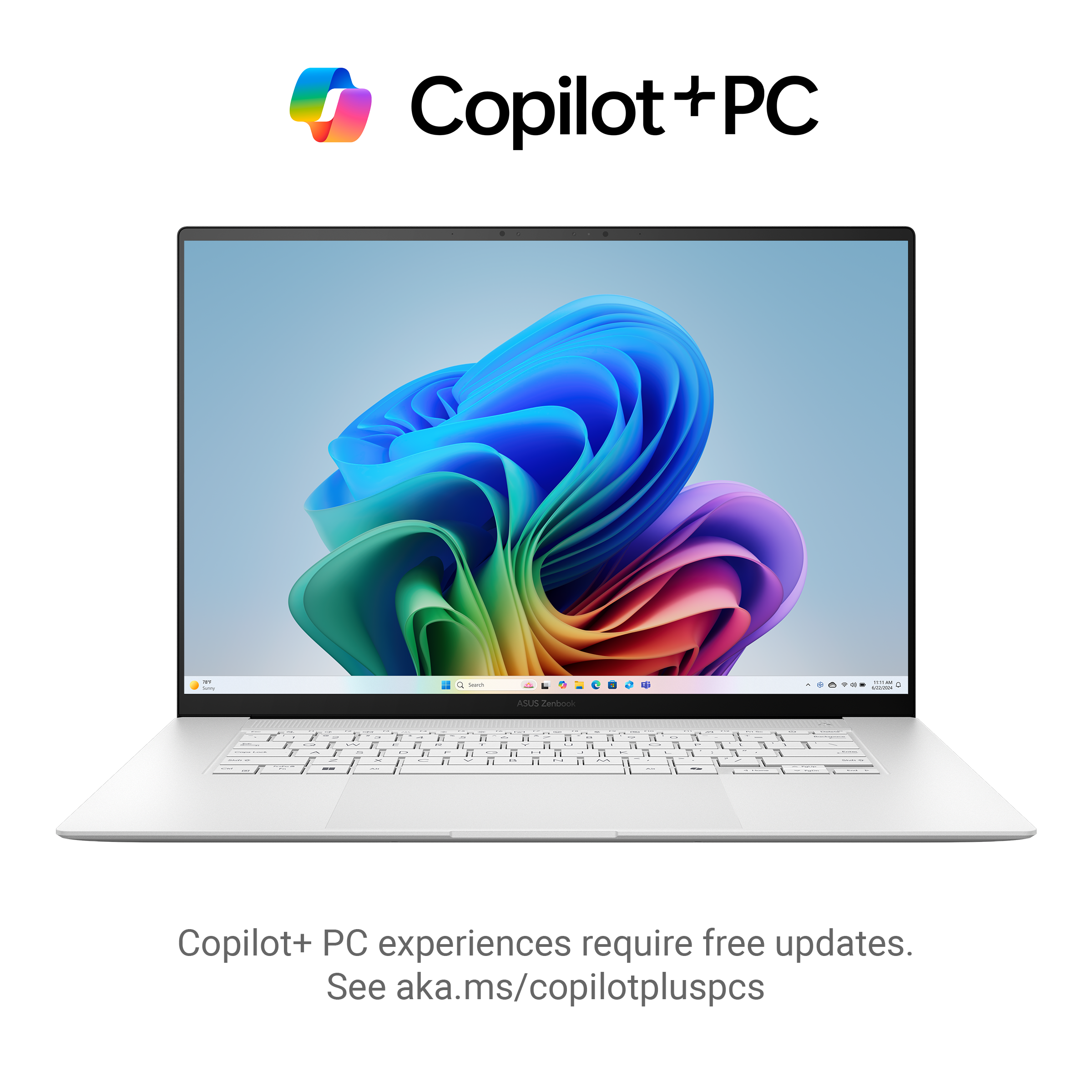 Asus Zenbook S16 OLED AI Laptop UM5606WA-RK233W, 16.0-inch 120Hz 3K OLED, AMD Radeon 890M,  R9 HX 370, 32GB RAM, 2TB SSD, White - لابتوب
