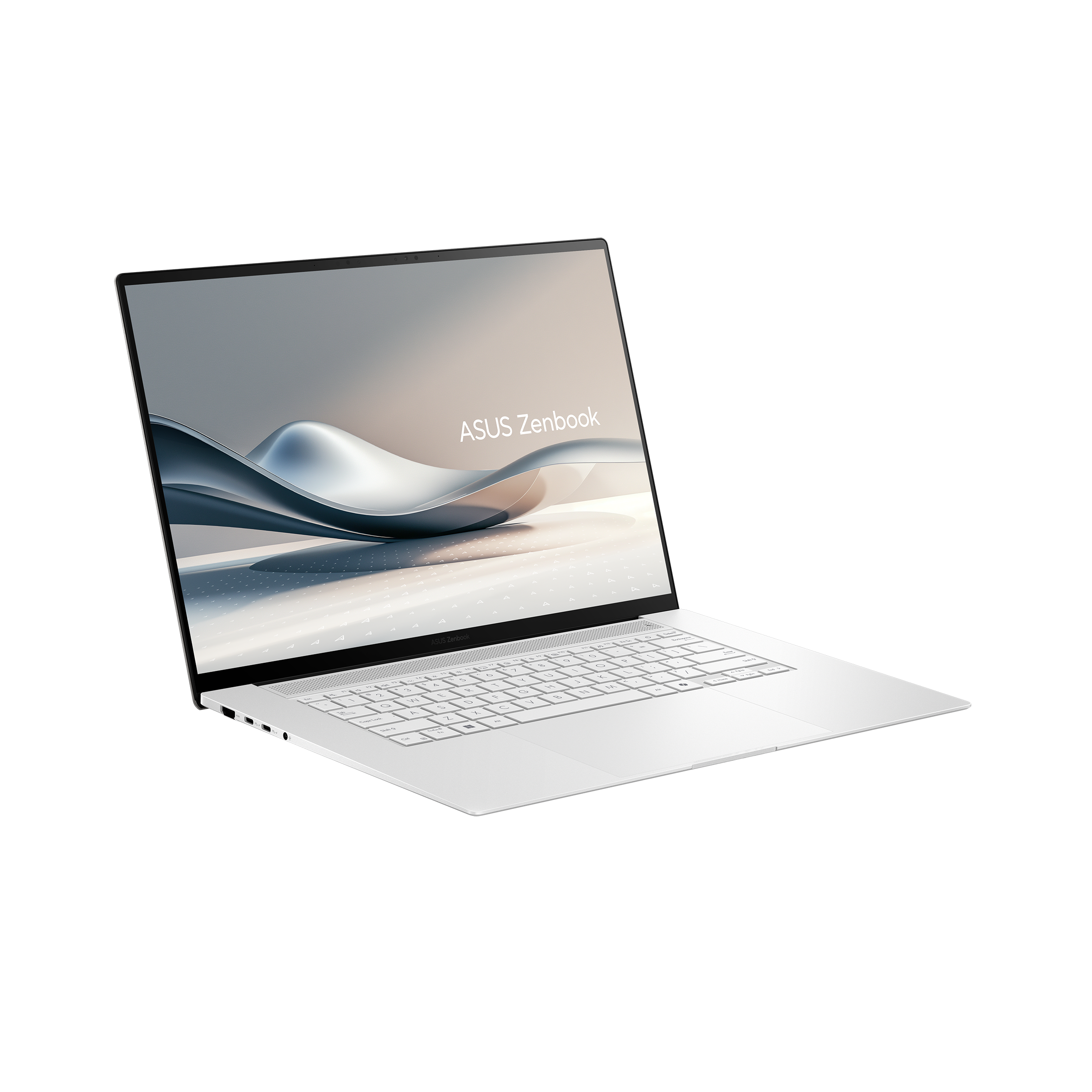 Asus Zenbook S16 OLED AI Laptop UM5606WA-RK233W, 16.0-inch 120Hz 3K OLED, AMD Radeon 890M,  R9 HX 370, 32GB RAM, 2TB SSD, White - لابتوب
