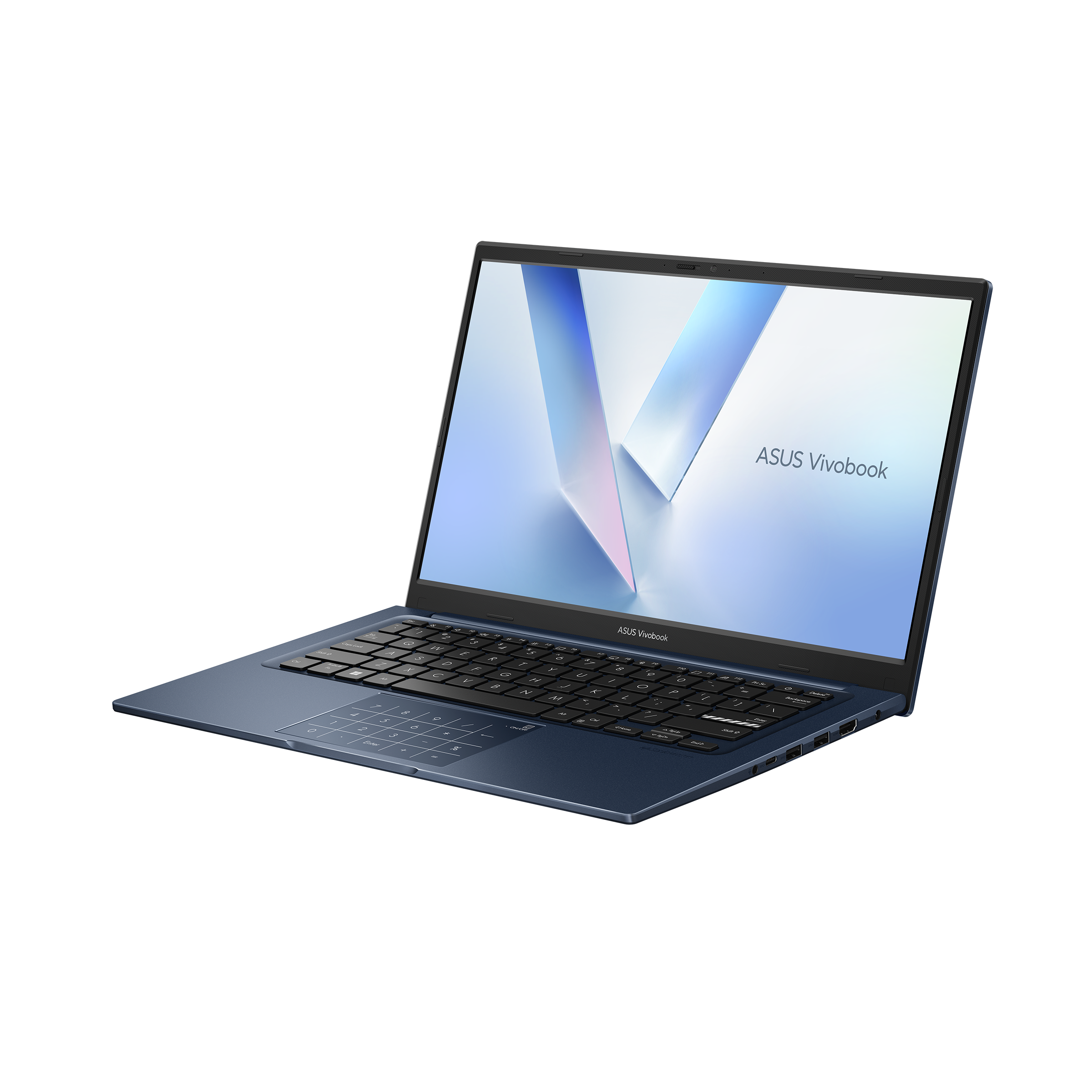 Asus Vivobook 14 Laptop X1404VA-EB711W, 14.0-inch, FHD 60Hz, i7-1355U, Intel Iris X Graphics, 16GB Ram, 1TB SSD, Bluen - لابتوب