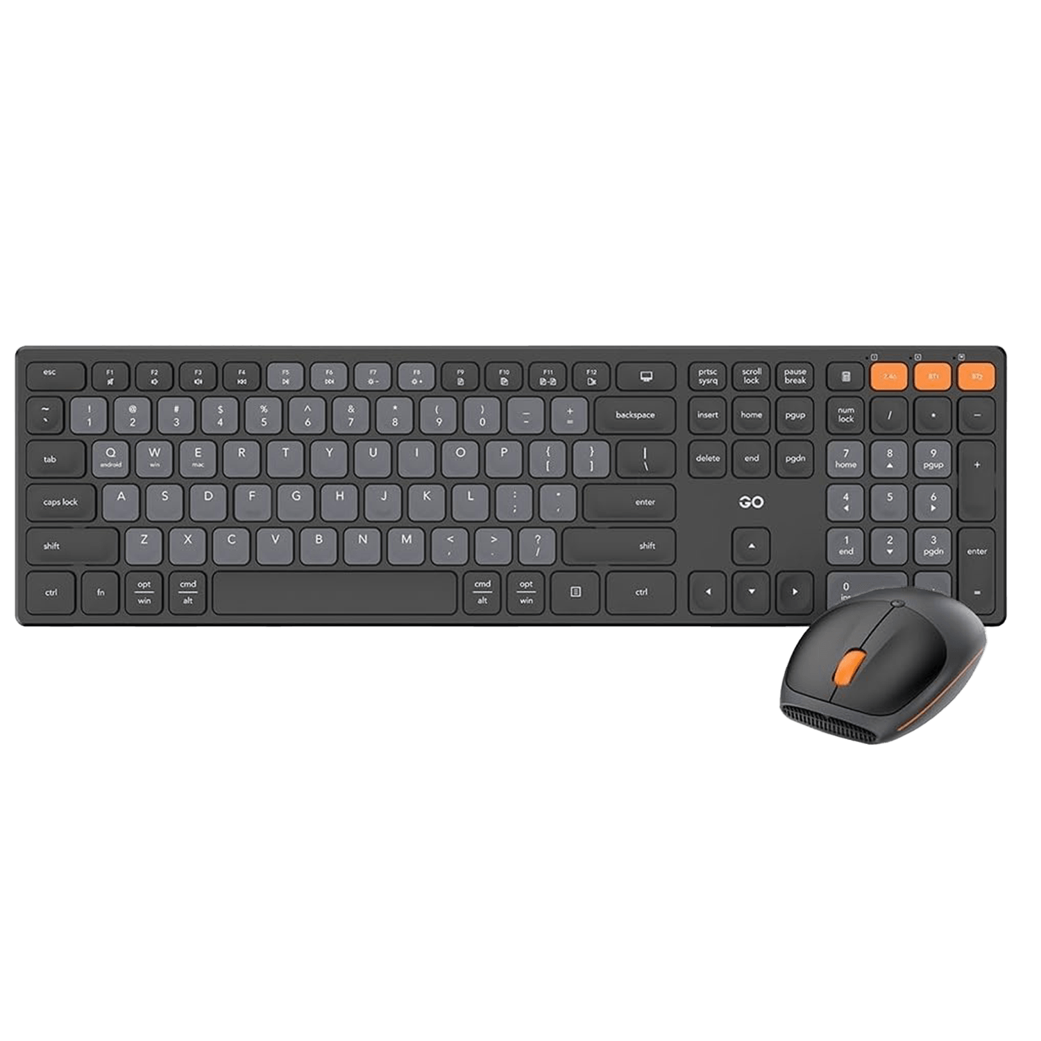 FANTECH WK895 GO Pop Office Wireless Keyboard Mouse Combo - Black - كيبورد وماوس مكتبي FANTECH WK895 GO Pop Office Wireless Keyboard Mouse Combo - Black - كيبورد وماوس مكتبي