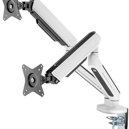 Twisted Minds Dual Premium Monitor Arm With RGB Lighting - White TM-54-C012-W - حامل شاشه