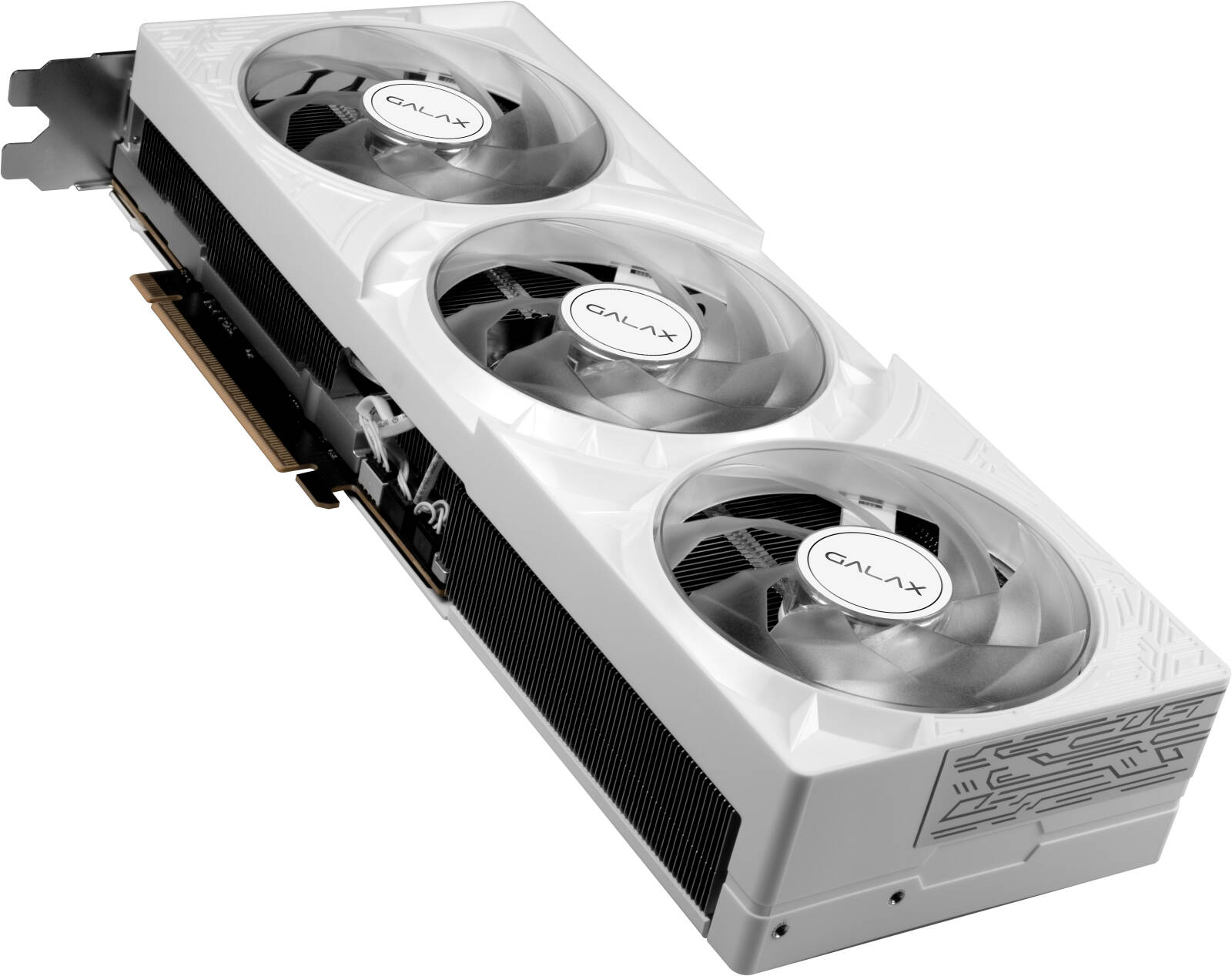 GALAX GeForce RTX 5080 1-Click OC Graphics Card, 16GB GDDR7 256-Bit Memory, 2625MHz Boost Clock, 30 Gbps Memory Speed, 10752 CUDA Cores, PCI-Express 5.0, White - كرت شاشه أبيض