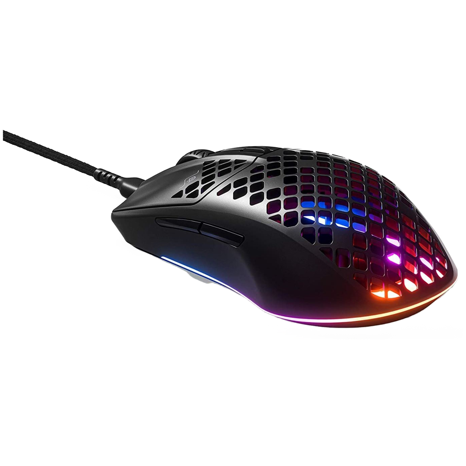 SteelSeries Aerox 3 Gaming Super Light Mouse RGB, 8,500 CPI, 6 Prog Buttons Black | 62599 - ماوس احترافي