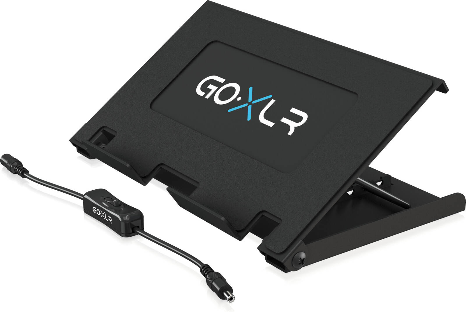TC Helicon GoXLR Desk Stand, Four Discrete Angles, Inline Power Switch, Rubber Padding, All-Metal Construction, Black | GoXLR-DESK-STAND - حامل مكسر