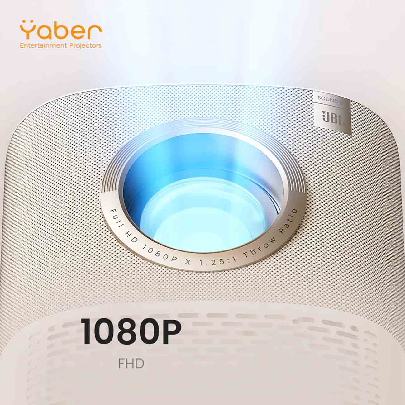 Yaber Projector T2 Plus Outdoor Projector 1080P Sound By JBL & Dolby Audio, WiFi, Bluetooth - جهاز عرض