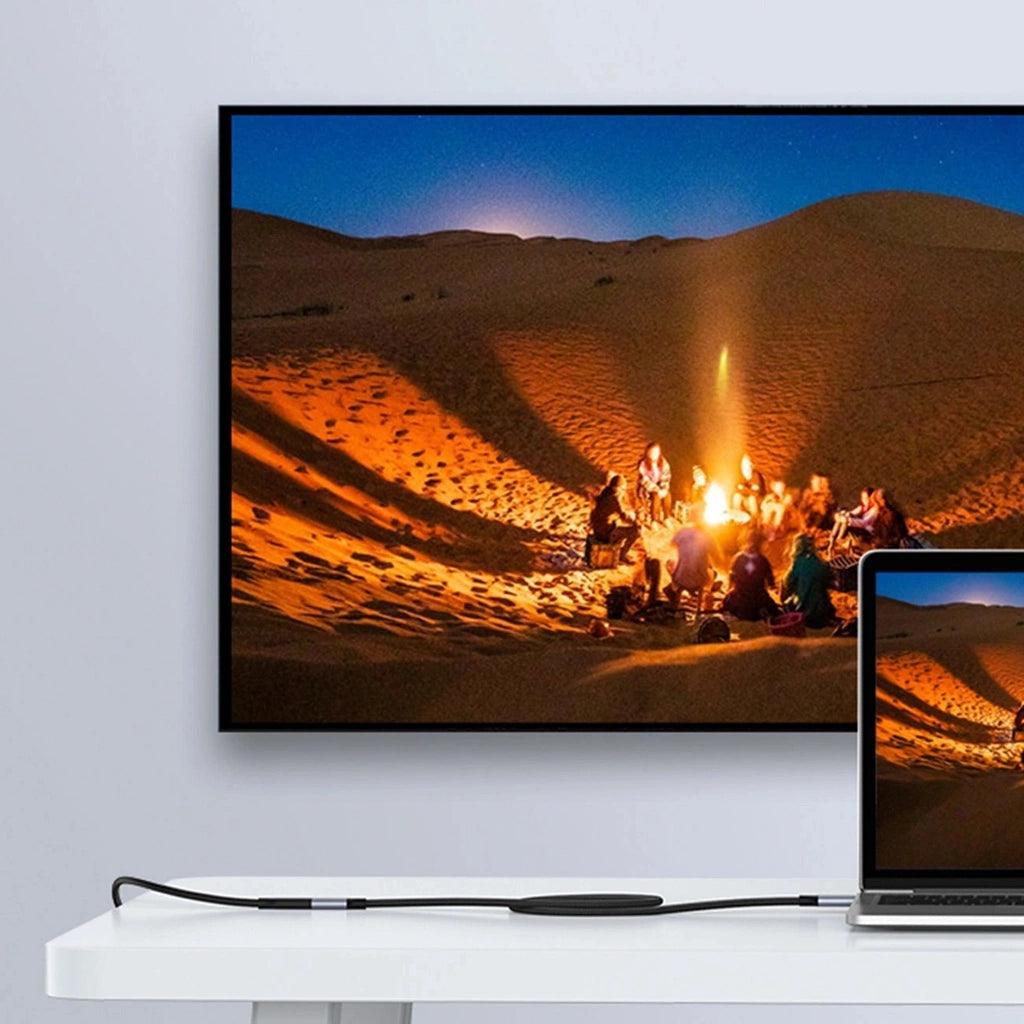 Ugreen Extender Cable USB-C 3.1 Gen2 1m / USB-C Male to USB-C Female / Nylon Braided / 100W / 10GB/s / Ultra HD 4K / Alu Case - توصيله تايب سي