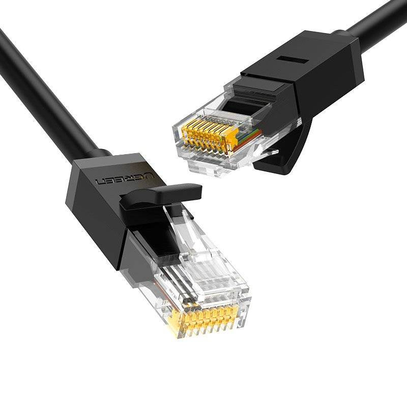 UGREEN Cat 6 U/UTP Lan Cable 5m (Black)- كيبل انترنت UGREEN Cat 6 U/UTP Lan Cable 5m (Black)- كيبل انترنت