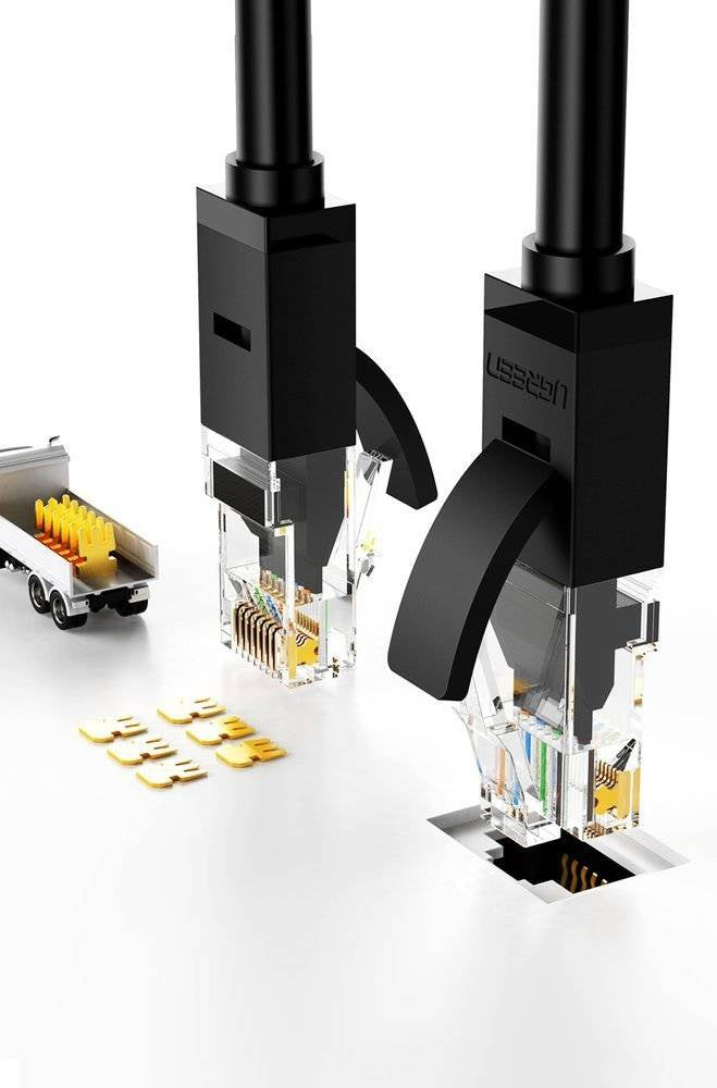 UGREEN Cat 6 U/UTP Lan Cable 5m  (Black)- كيبل انترنت
