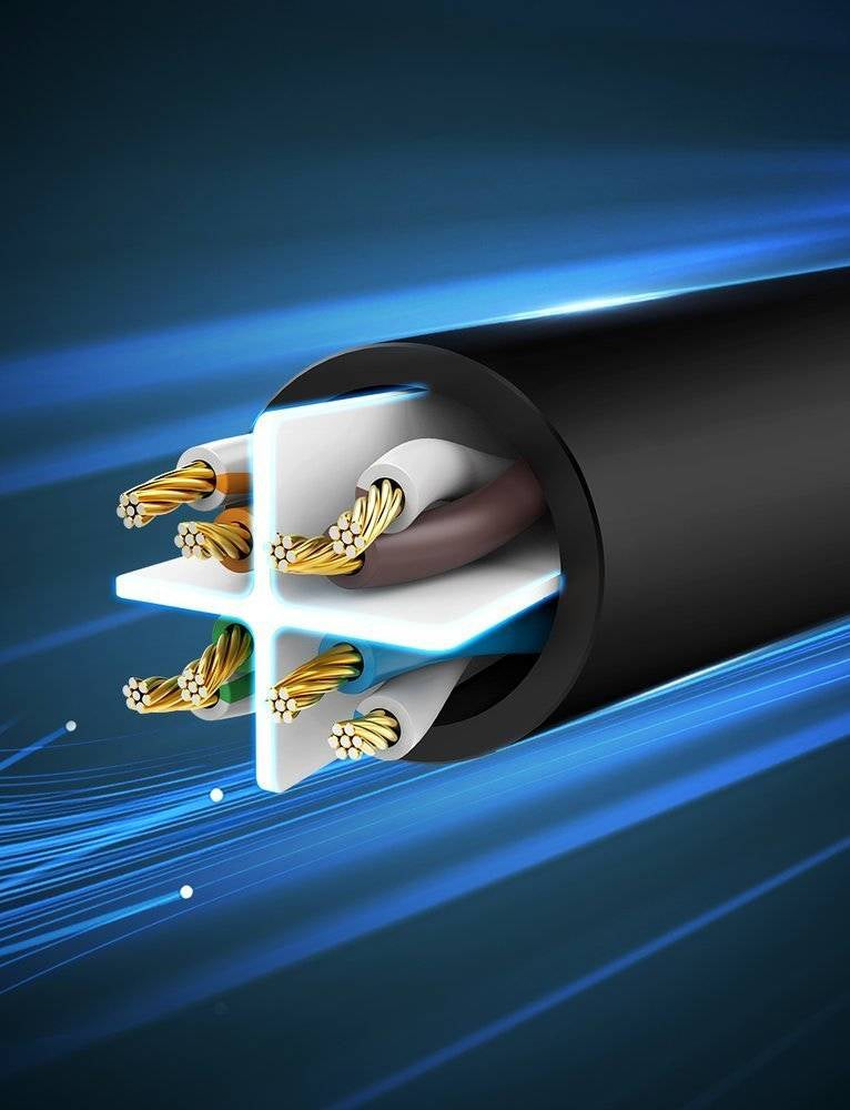 UGREEN Cat 6 U/UTP Lan Cable 5m  (Black)- كيبل انترنت