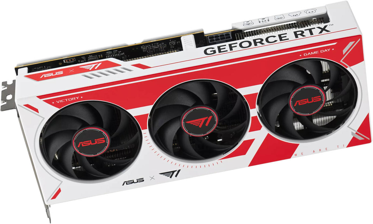 ASUS T1 GeForce RTX 5060 Ti 8GB GDDR7 OC Edition GAMING Graphics Card – Esports T1 Branding, Triple Axial-tech Fans & PCIe 5.0 - كرت شاشة